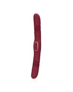 Dubbelzijdige stotende vibrator - Merlot-druif