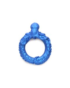 Siliconen Cockring Poseidon's Octo-Ring - Blauw